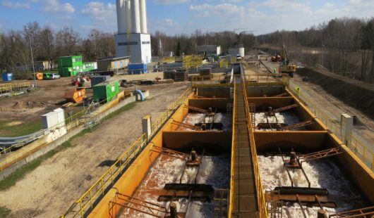 AeroStar Belüfter im Zulaufbauwerk einer Grubenwasser-Reinigungsanlage