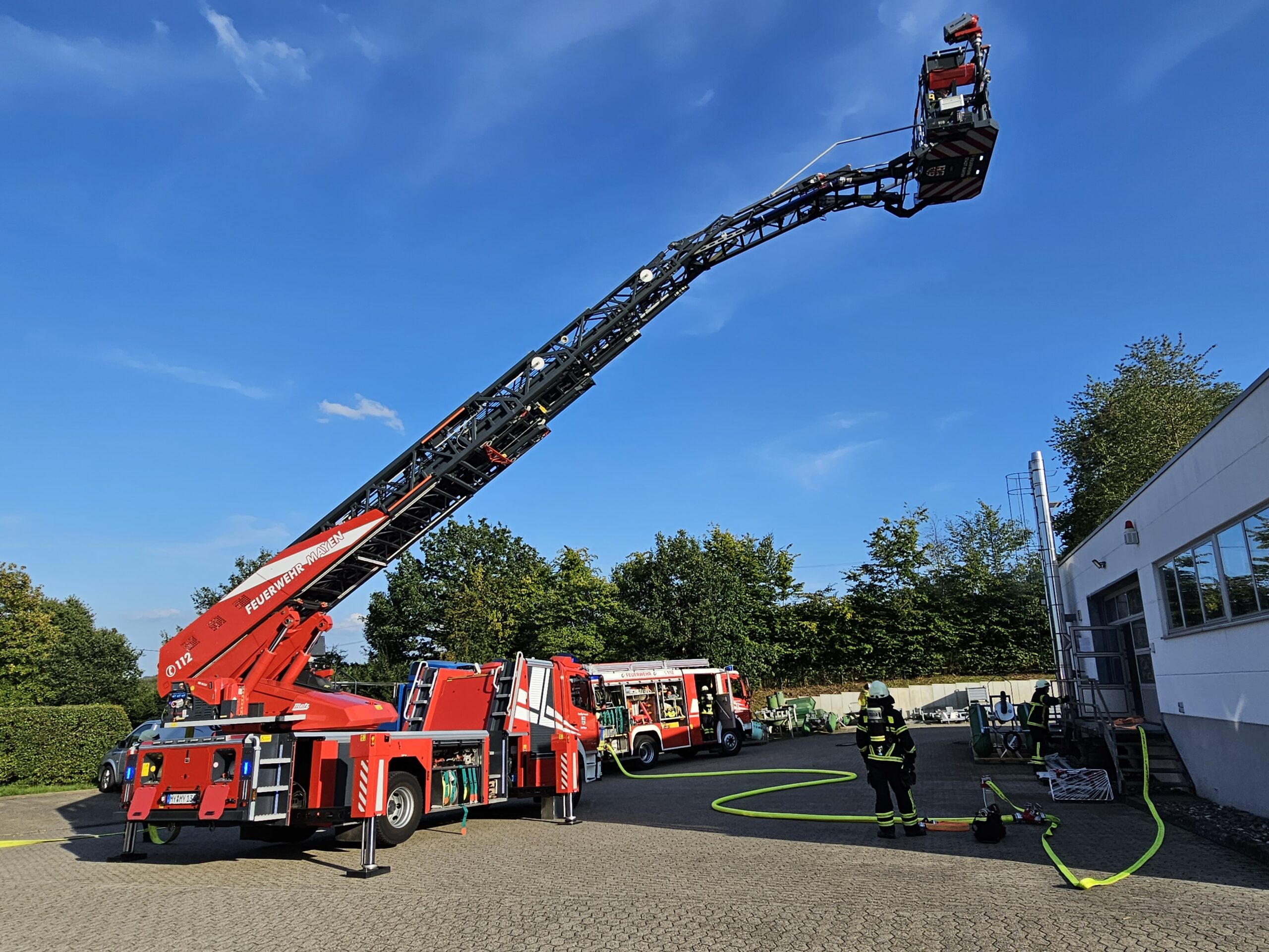 Exercice des sapeurs-pompiers sur le site de l’entreprise FUCHS
