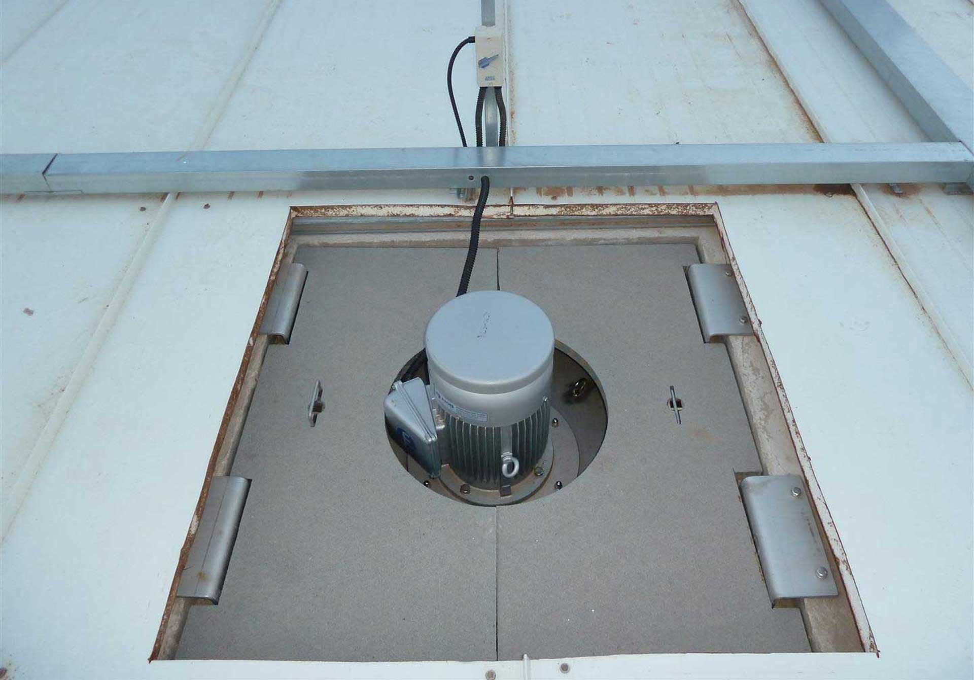 Aireador Centrox de FUCHS con control de espumas instalado con cubierta